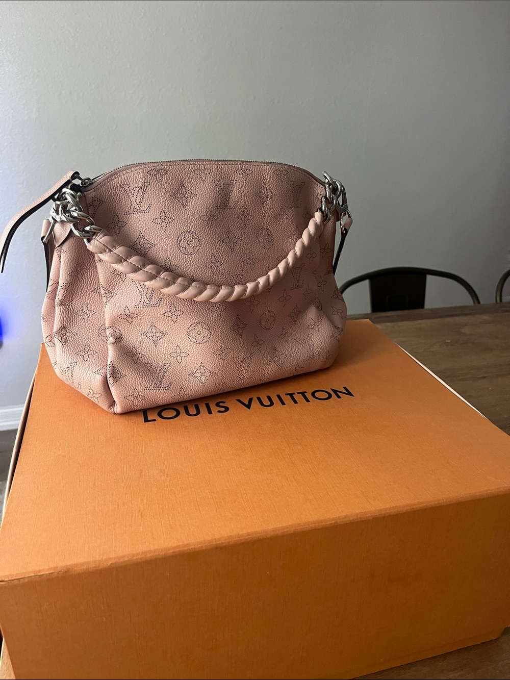 Louis Vuitton Blush Pink Braided-Handle Shoulder Bag